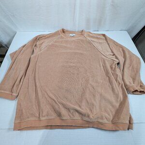 Aerie Real Obsessed Velour Sweatshirt in Sienna size Medium